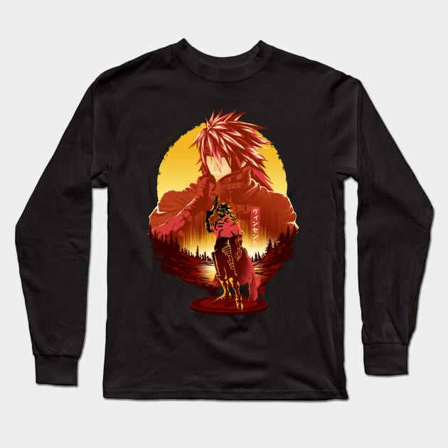 Red Cloak Gunner Long Sleeve T-Shirt by HyperTwenty